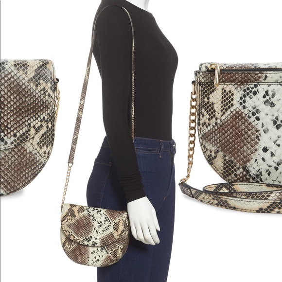 Nordstrom Handbags - NWOT Nordstrom Ava Core Snakeskin Leather …